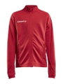 Craft Trainingsjacke Evolve Full Zip - strapazierfähige Mid-Layer-Jacke aus Stretchmaterial - rot Kinder