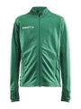 Craft Trainingsjacke Evolve Full Zip - strapazierfähige Mid-Layer-Jacke aus Stretchmaterial - grün Kinder