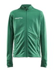 Craft Training Jacket Evolve Full Zip - durable mid-layer jacket made of stretch material - green Kids