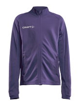 Craft Trainingsjacke Evolve Full Zip - strapazierfähige Mid-Layer-Jacke aus Stretchmaterial - violett Kinder