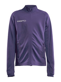 Craft Trainingsjacke Evolve Full Zip - strapazierfähige Mid-Layer-Jacke aus Stretchmaterial - violett Kinder