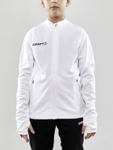 Craft Training Jacket Evolve Full Zip - durable mid-layer jacket made of stretch material - white children