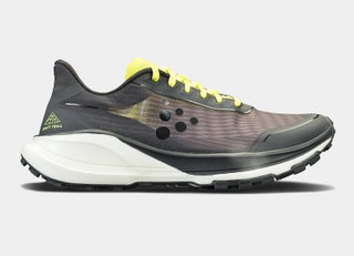 Craft Trail Running Shoes Pure Trail (Rock Plate, ultralight) grey/yellow Men