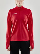 Craft Sport-Langarmshirt Evolve Halfzip - strapazierfähig, aus Stretchmaterial - rot Damen