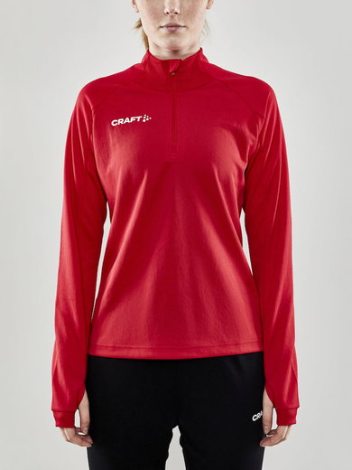 Craft Sport-Langarmshirt Evolve Halfzip - strapazierfähig, aus Stretchmaterial - rot Damen