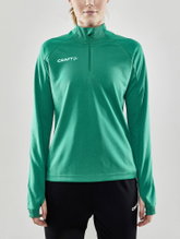 Craft Sport-Langarmshirt Evolve Halfzip - strapazierfähig, aus Stretchmaterial - grün Damen