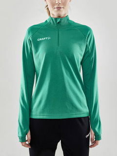 Craft Sport-Langarmshirt Evolve Halfzip - strapazierfähig, aus Stretchmaterial - grün Damen