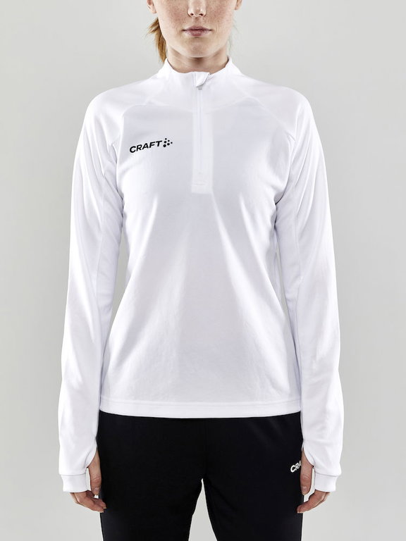 Craft Sport-Langarmshirt Evolve Halfzip - strapazierfähig, aus Stretchmaterial - weiss Damen
