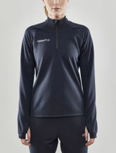Craft Sport Long Sleeve Shirt Evolve Halfzip - durable, made of stretch material - dark grey Women
