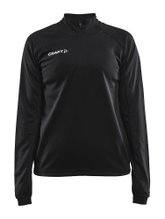 Craft Sport-Langarmshirt Evolve Halfzip - strapazierfähig, aus Stretchmaterial - schwarz Damen
