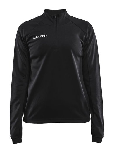 Craft Sport-Langarmshirt Evolve Halfzip - strapazierfähig, aus Stretchmaterial - schwarz Damen