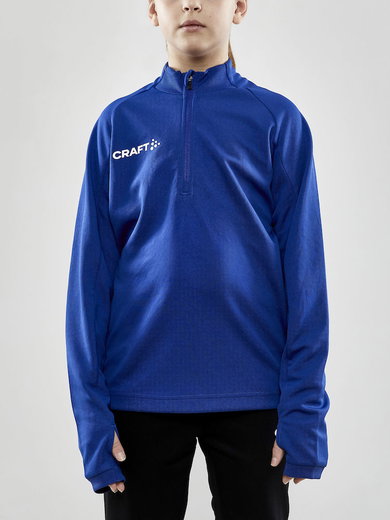 Craft Sport-Langarmshirt Evolve Halfzip - strapazierfähig, aus Stretchmaterial - kobaltblau Kinder