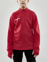 Craft Sport Long Sleeve Shirt Evolve Halfzip - durable, made of stretch material - red Kids