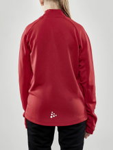 Craft Sport Long Sleeve Shirt Evolve Halfzip - durable, made of stretch material - red Kids
