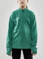 Craft Sport-Langarmshirt Evolve Halfzip - strapazierfähig, aus Stretchmaterial - grün Kinder