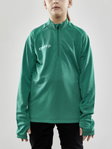 Craft Sport Long-sleeved Shirt Evolve Halfzip - durable, made of stretch material - green Kids
