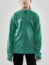 Craft Sport Long-sleeved Shirt Evolve Halfzip - durable, made of stretch material - green Kids