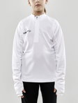 Craft Sport-Langarmshirt Evolve Halfzip - strapazierfähig, aus Stretchmaterial - weiss Kinder