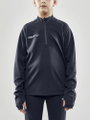 Craft Sport-Langarmshirt Evolve Halfzip - strapazierfähig, aus Stretchmaterial - dunkelgrau Kinder