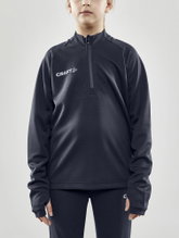 Craft Sport-Langarmshirt Evolve Halfzip - strapazierfähig, aus Stretchmaterial - dunkelgrau Kinder