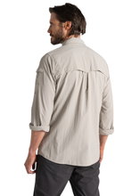 Craghoppers Long Sleeve Shirt NosiLife Adventure LS III (Chest Pocket, Lightweight) Beige/Light Grey Men's