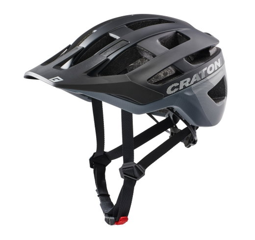 Cratoni Fahrradhelm AllRace schwarz/grau matt