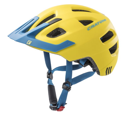 Cratoni Children's Bike Helmet Maxster PRO #19 matte yellow/blue