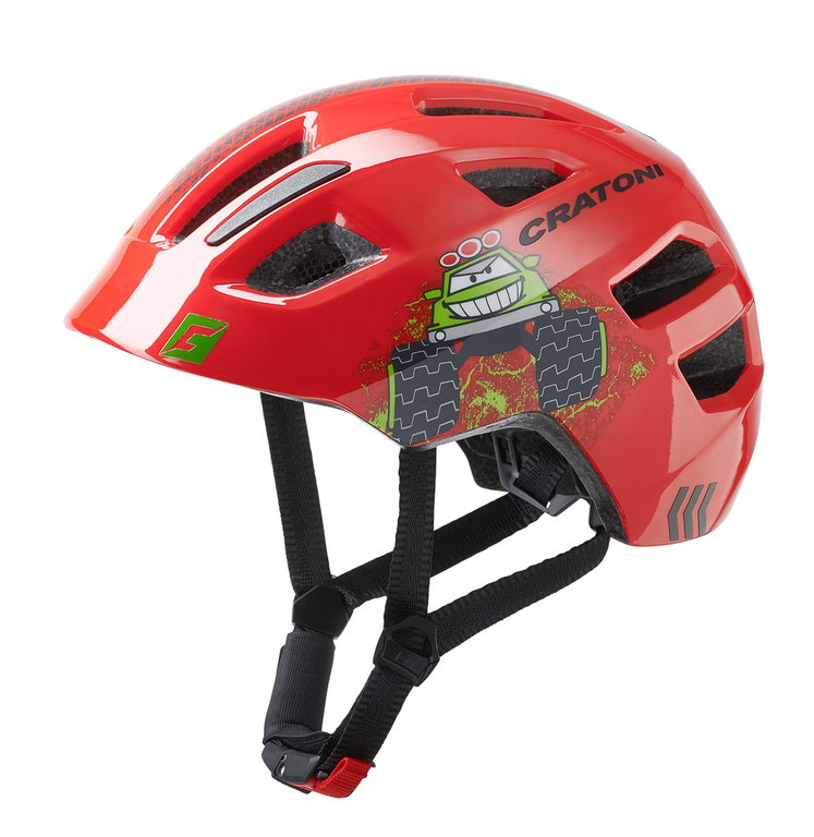 Cratoni Fahrradhelm Maxster Kinder rot Truck
