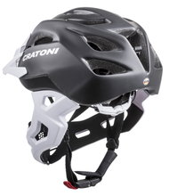 Cratoni Fahrradhelm C-Maniac (Full Protection) schwarz/weiss matt