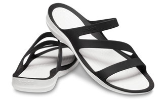 Crocs Sandale Swiftwater weiss/schwarz Damen