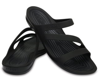 Crocs Sandalen Swiftwater schwarz/schwarz Damen
