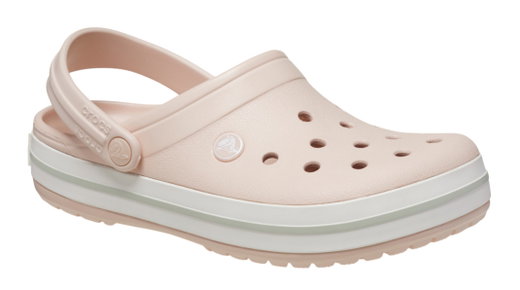 Crocs Sandale Crocband Clog pink/weiss Damen