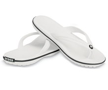 Crocs Zehensandale Crocband Flip weiss - 1 Paar