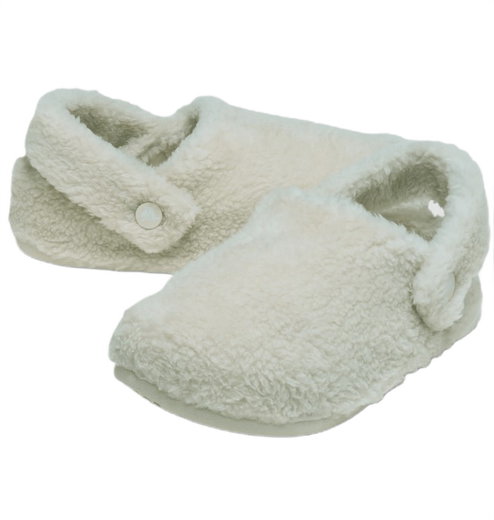 Crocs Hausschuhe Classic Cozzzy Slipper (Kunstfell, warm) naturweiss - 1 Paar