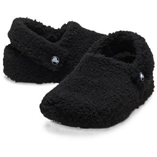 Crocs Classic Cozzzy Slippers (faux fur, warm) black children - 1 pair
