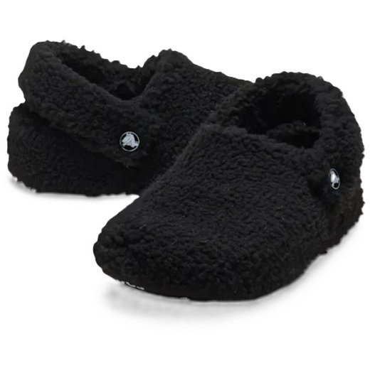 Crocs Classic Cozzzy Slippers (faux fur, warm) black children - 1 pair
