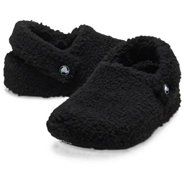 Crocs Classic Cozzzy Slippers (faux fur, warm) black children - 1 pair