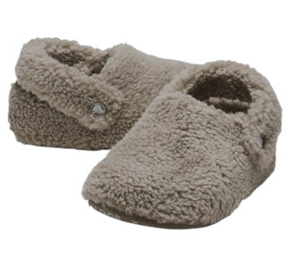 Crocs Classic Cozzzy Slippers (Faux Fur, Warm) Mushroom Brown Children - 1 Pair