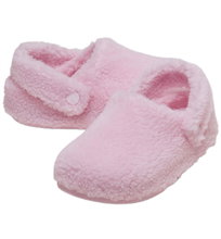 Crocs kapcie Classic Cozzzy Slipper (sztuczne futro, ciepłe) różowe dziewczęce - 1 para