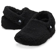 Crocs kapcie Classic Cozzzy (sztuczne futro, ciepłe) czarne dla małych dzieci - 1 para