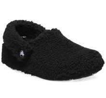 Crocs kapcie Classic Cozzzy (sztuczne futro, ciepłe) czarne dla małych dzieci - 1 para