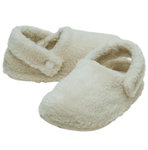 Crocs Hausschuhe Classic Cozzzy Slipper (Kunstfell, warm) naturweiss Kleinkinder - 1 Paar