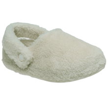 Crocs Hausschuhe Classic Cozzzy Slipper (Kunstfell, warm) naturweiss Kleinkinder - 1 Paar
