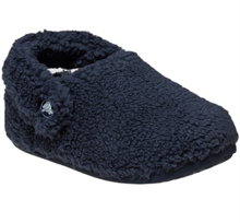 Crocs kapcie Classic Cozzzy (sztuczne futro, ciepłe) granatowe dla małych dzieci - 1 para