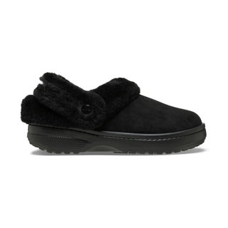 Crocs Slippers Unfurgtble Vegan Suede Clog (Sandal, Faux Suede, with Lining) black