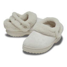 Crocs klapki Unfurgtble wegańskie z zamszu (sandały, sztuczny zamsz, z podszewką) białe