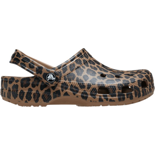 Crocs Sandale Classic Animal Clog braun/schwarz