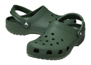 Crocs Sandale Classic Clog dunkelgrün