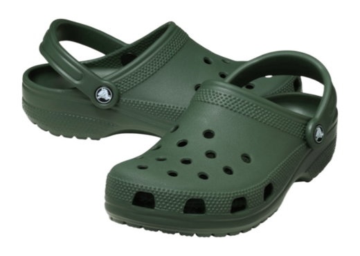 Crocs Sandale Classic Clog dunkelgrün
