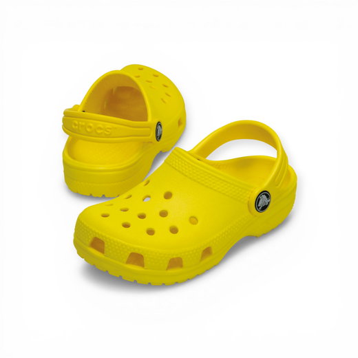 Klapki Crocs Classic Clog K w kolorze cytrynowym dla dzieci